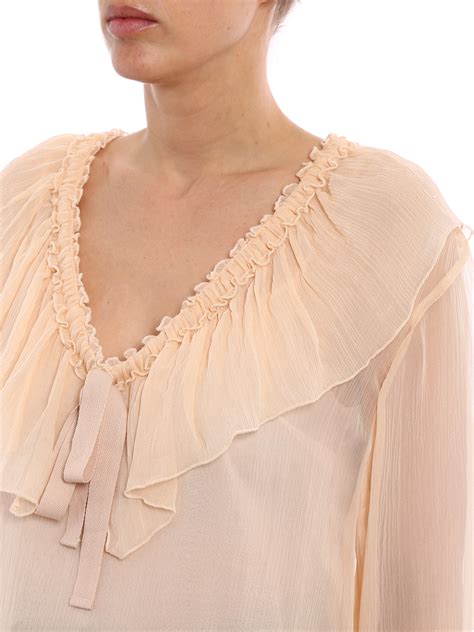 see by chloe silk blouse|chloe blouse.